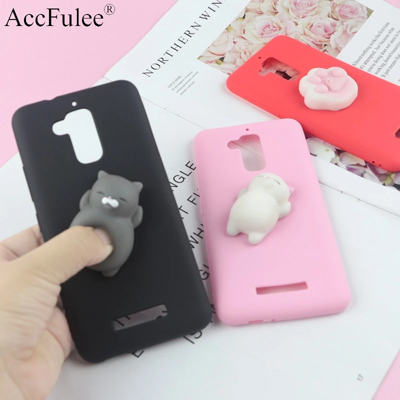 

Squishy 3D Toys Phone Cat Case For Asus 3 Max ZC520TL ZC553KL ZE520KL 4 Max ZC554KL 4 Selfie ZD552KL ZD553KL ZB551 Case