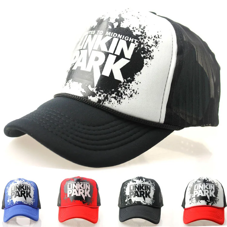 

NEW 2019 hats hot sell Linkin park letters printed spring/summer Mesh net cap for Net hat men&women hip hop Street hiphop caps