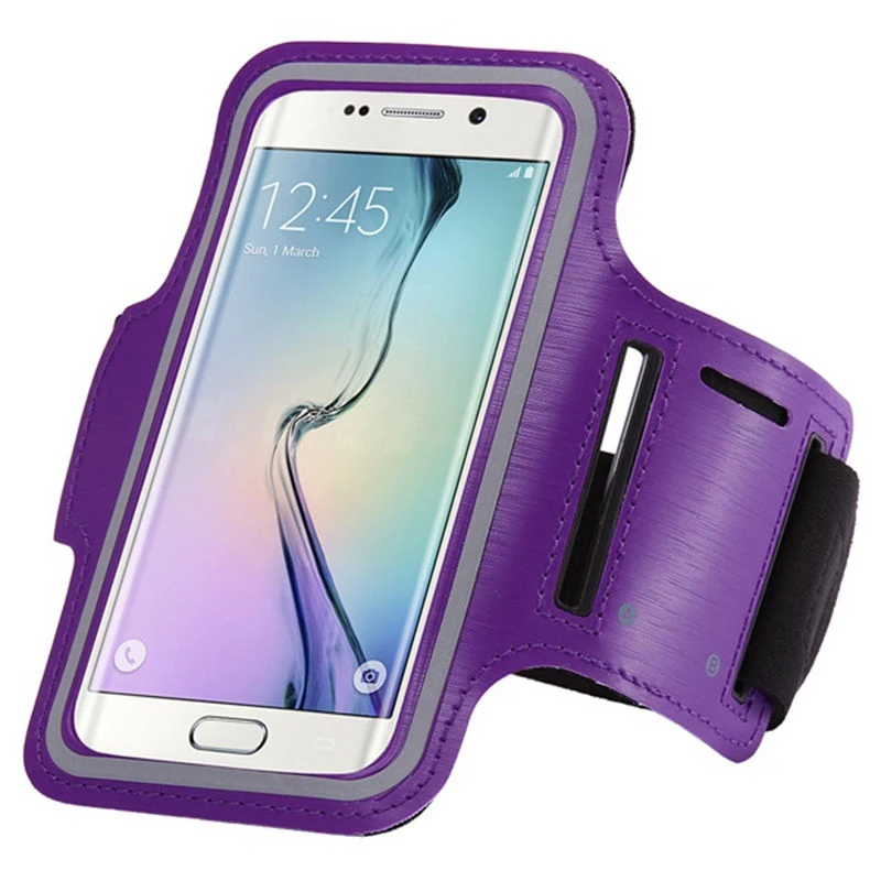 Для пробежки, наручный чехол для браслета чехол для samsung Galaxy Note 10 5G 9 8 S10e S10 S9 S8 S7 S6 край A8 A6 плюс A7 J7 J5 J3 - Цвет: Фиолетовый
