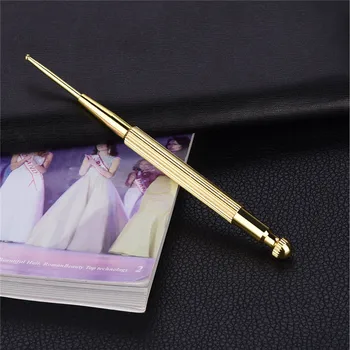 

Flexible Brass Copper Ear Massage Acupuncture Probe Acupoint Detecting Pen probe Stick Needle Massager Reflex Ear Press Seeds