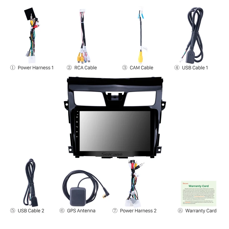 Seicane GPS Car Radio Multimedia Player For 2013 2014-2017 Nissan TEANA Android 8.1 2Din 9