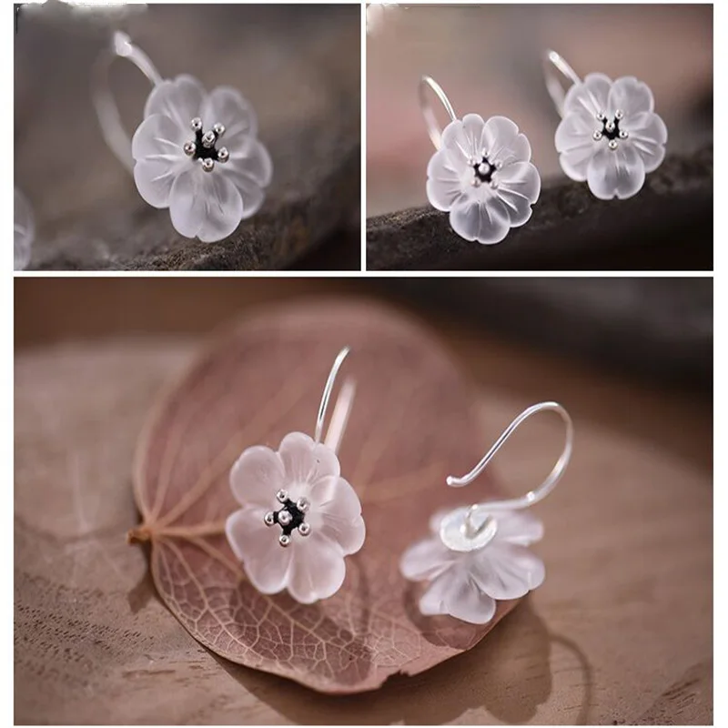 101Earrings studs small fresh handmade original natural three-dimensional light luxury gift wrapped exclusive quality |
