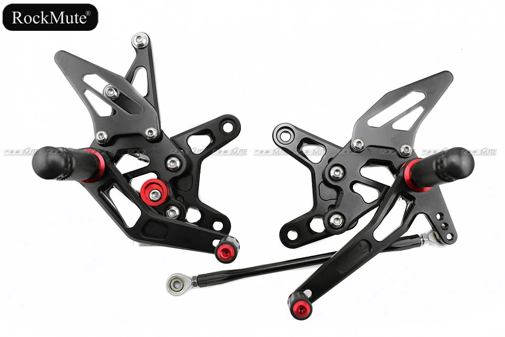 Motorcycle For KAWASAKI 2007-2008 ZX6R REAR SET rearsets foot pegs BLACK
