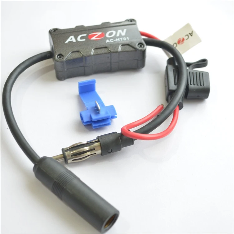 Universal Automobile Car FM AM Radio Stereo Antenna Signal Amplifier Booster