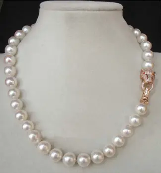 

Beautiful 18" 10-11MM AAA++ GENUINE WHITE SOUTH SEA NATURAL PEARL NECKLACE