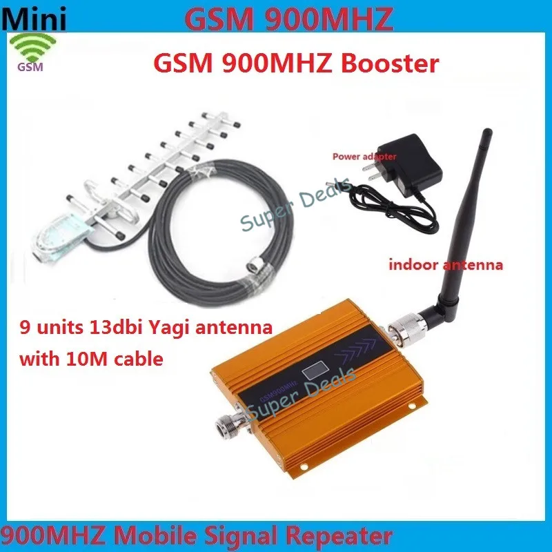 

Full Set Mini LCD Display ! GSM 900Mhz Mobile Signal Repeater GSM Cellular Signal Booster , Cell Phone Amplifier + Yagi Antenna