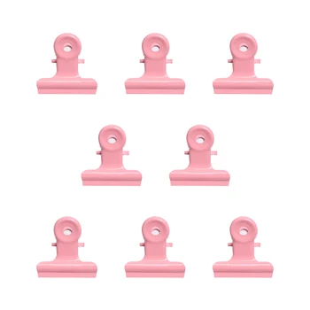 

5Pcs/Set Creative Cute Pink Office Metal Clips Dispenser Paper Clips Photo Holder Decoration Accessories