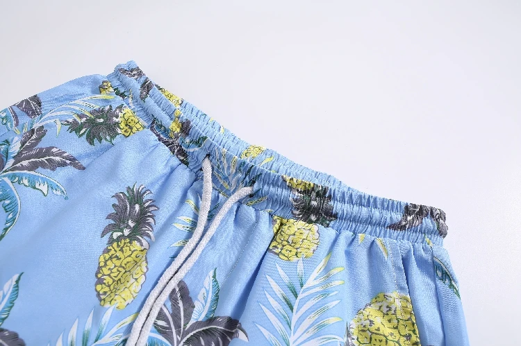 Летние модные Гавайские рубашки с цветочным принтом для мужчин+ шорты, комплект для мужчин, рубашки с коротким рукавом, повседневные мужские комплекты одежды, спортивный костюм, большие размеры