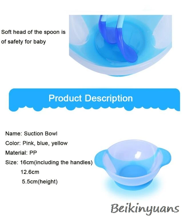 Детский набор столовых приборов Детская безопасность небьющаяся посуда температура Индукционная ложка присоска для кормления ребенка