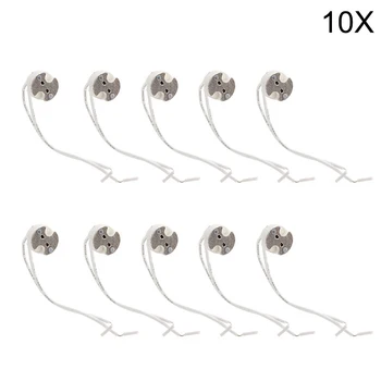 

10x MR16 GU5.3 Ceramic Lamp Base Socket LED CFL Halogen Light lamp holder with Wire Connector