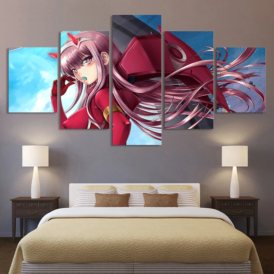 

Home Decoration Hd Prints Painting 5 Pieces Darling In The Fran Pictures Wall Art Modular Canvas Modern Poster For Living Room