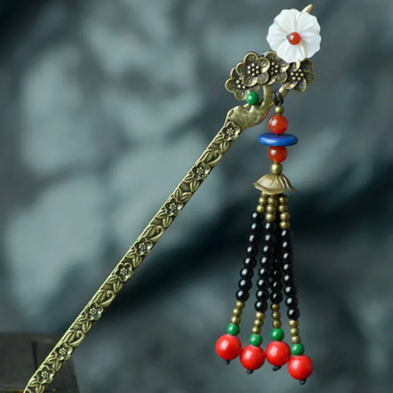 

Wuduo Chinese Homemade Handmade Ethnic Jewelry Ethnic Wear Women Chinese Hairpin