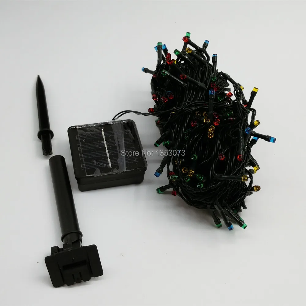 22M 200LED Solare Lights Outdoor Solar Powered LED String Fairy automatic Garden waterproof Christmas - rgb 1-1