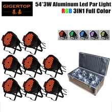 8in1 упаковочный кофр Алюминий 54 шт. 3 Вт RGB 3IN1 без Водонепроницаемый Крытый светодиодный Par Светильник производитель Китай Tianxin светодиодный S без мерцания