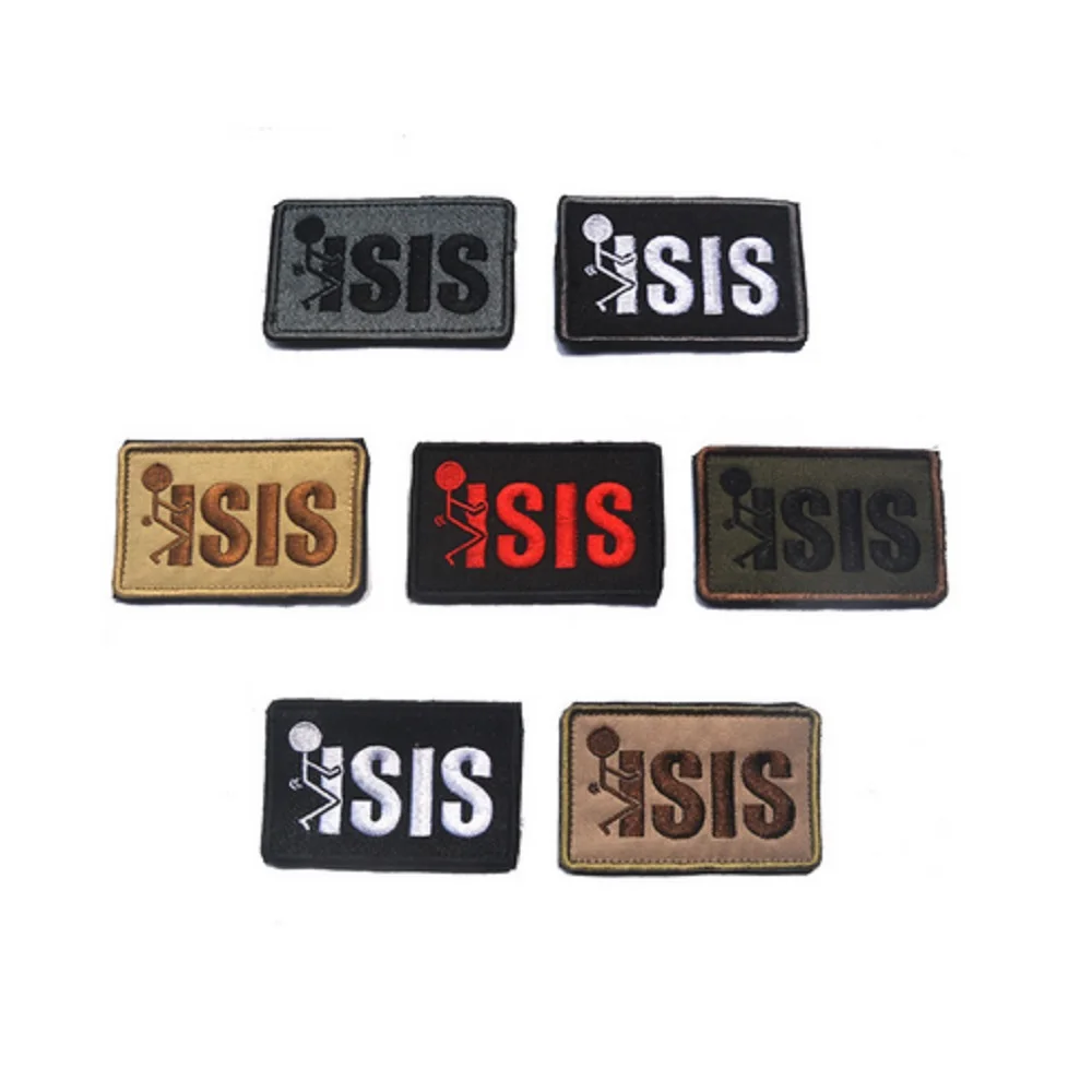 3 шт./лот 3D вышивка патчи контуры и крючок ISIS/США INFIDEL МССБ боевой дух армии лес