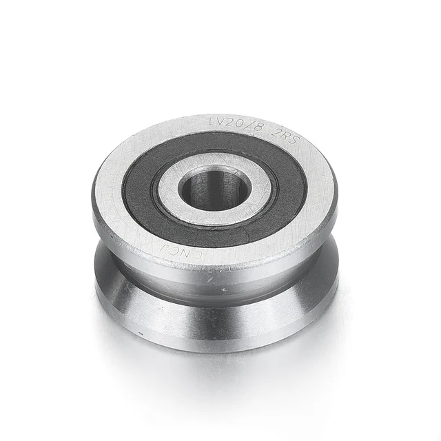 1Pcs V Slot Guide Roller Bearing 120 Degree Inner diameter 8mm Bearing