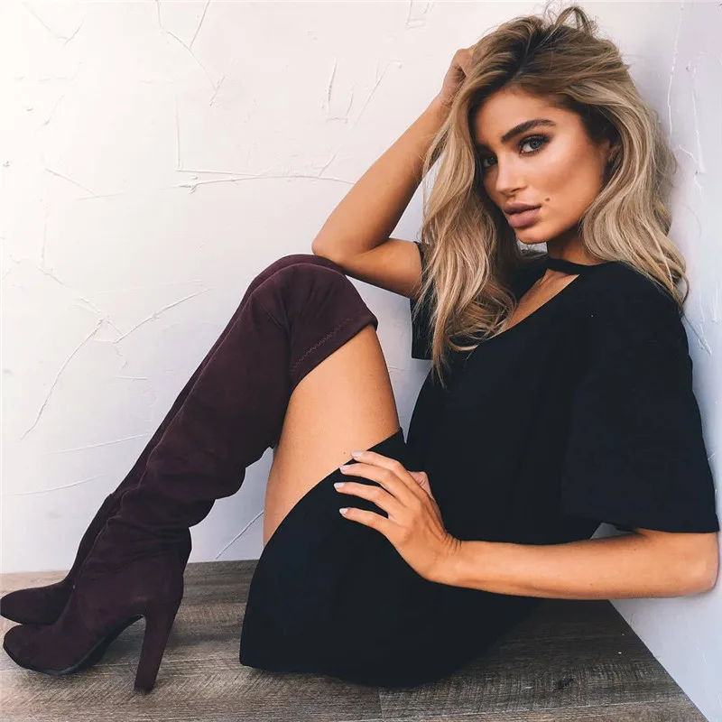 

Drop Ship Tshirt mini Dress Choker V-neck Summer Tops Short Sleeve Casual Sexy Halter Boho Beach t-shirt NV108 P