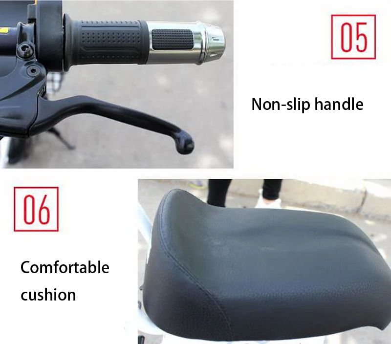 Perfect Venividivici Super light Mini-electric bike with Basket folding female small electric car lithium battery adult scooter 54