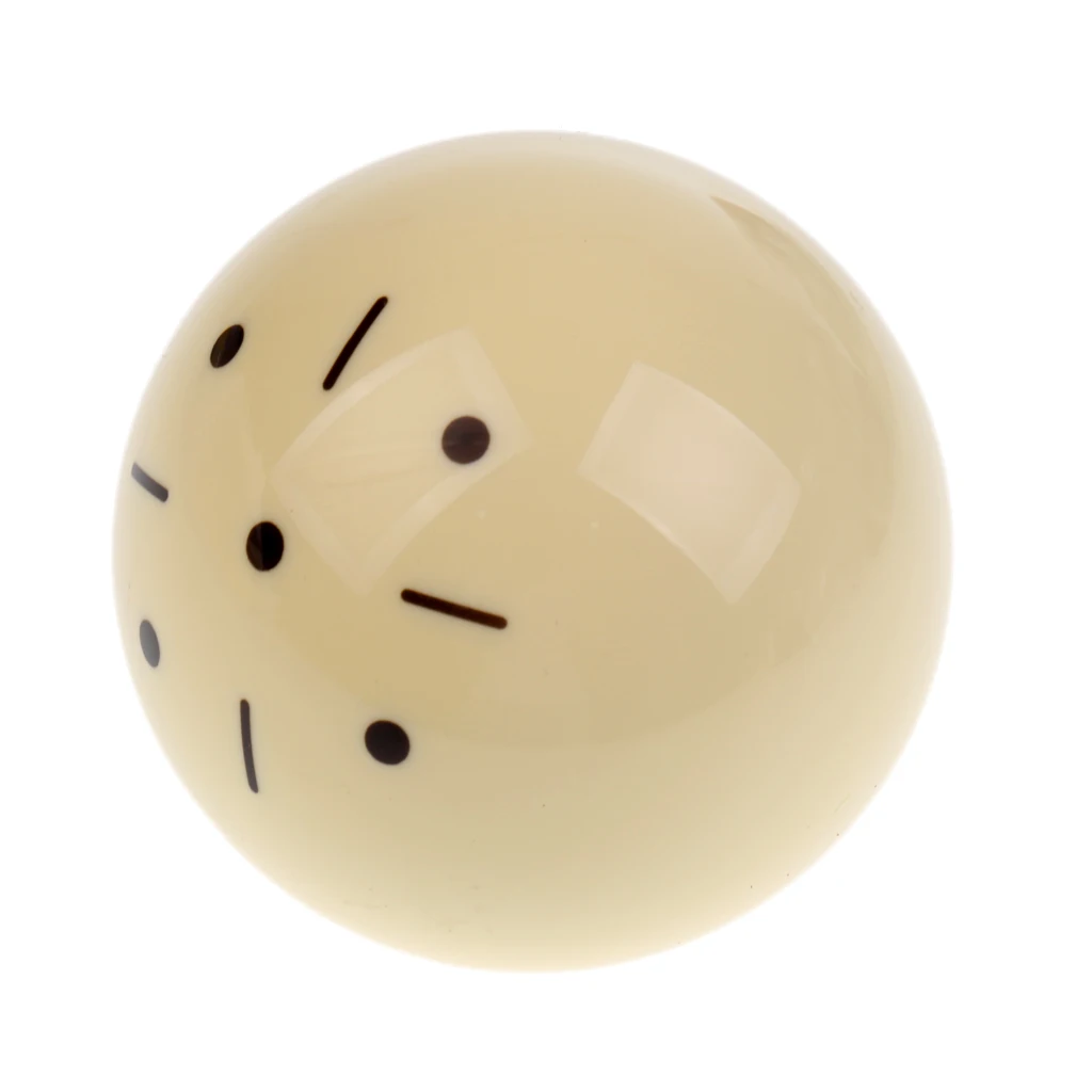 Black Dot Practice Training Billiard Pool Ball Beige Resin Snooker Billiard Accessories 57mm