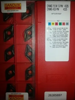 

10PCS CARBIDE INSERT DNMG150412-PM 4325