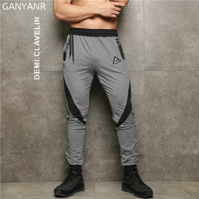 GANYANR Running Pants Men Sports Leggings Jogging Basketball Training