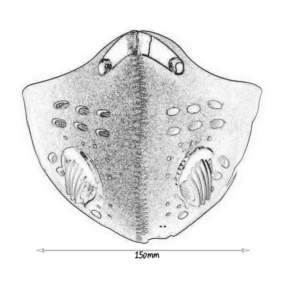 Унисекс Анти Пыль велосипедные маски для лица фильтр Половина лица неопреновый фильтр велосипед Лыжный мотоцикл анти защитные маски Спортивная Новинка