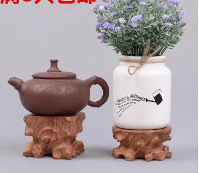 Подставка для вазы из красного дерева базовое украшение странного камня