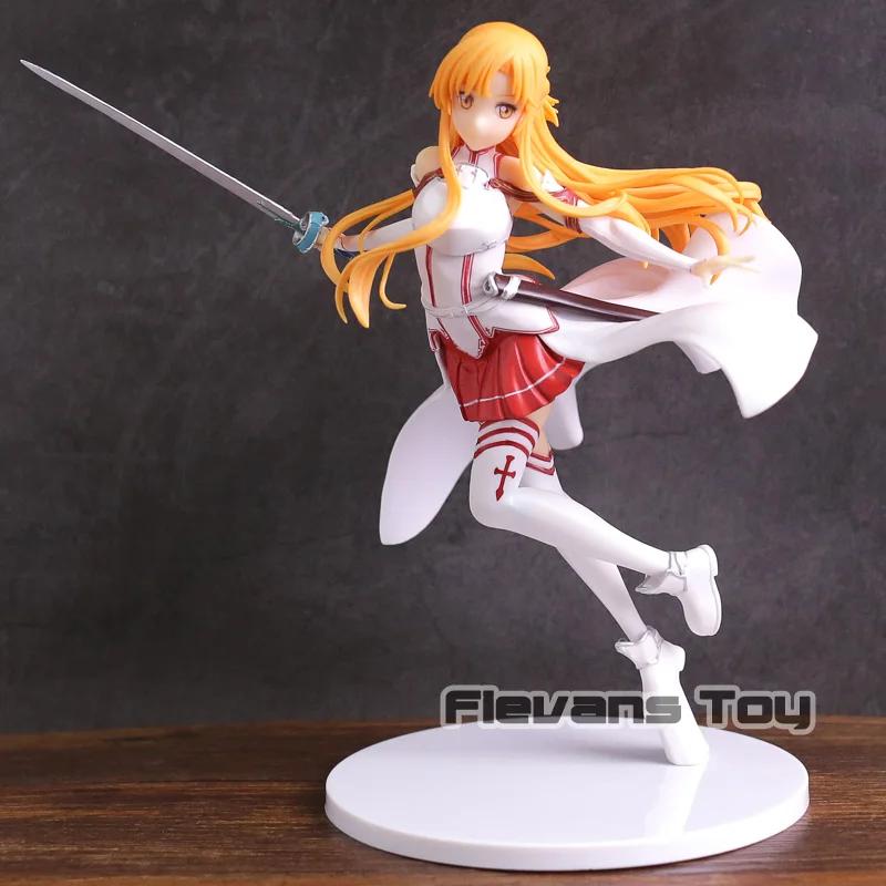 Sword Art Online Asuna 1/7 Scale PVC Figure Doll SAO Collectible Model Toy Figurine Sword Art Online Asuna 1/7 Scale PVC Figure Doll SAO Collectible Model Toy Figurine