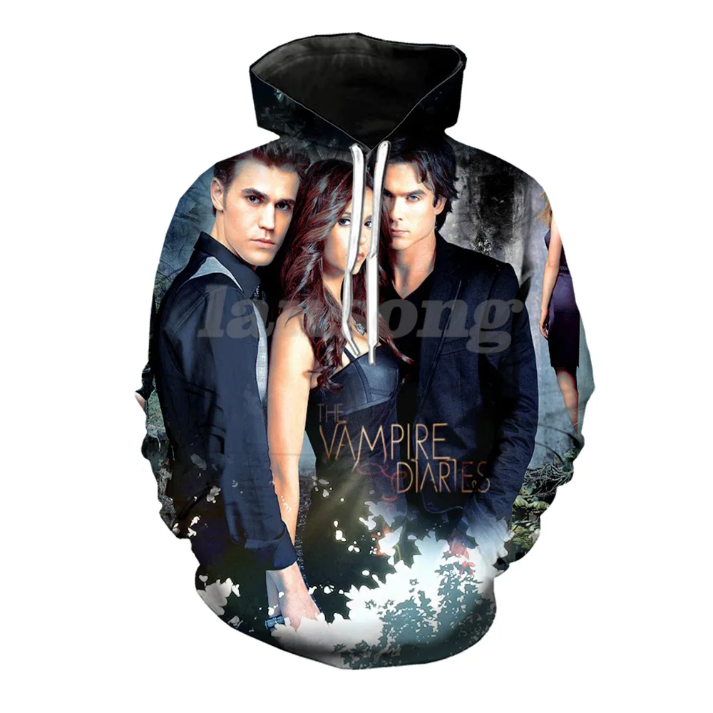

The Vampire Diaries 3d print hoody/tee shirts/sweatshirts/hoodies/pants men harajuku funny pullover streetwear hip hop tracksuit