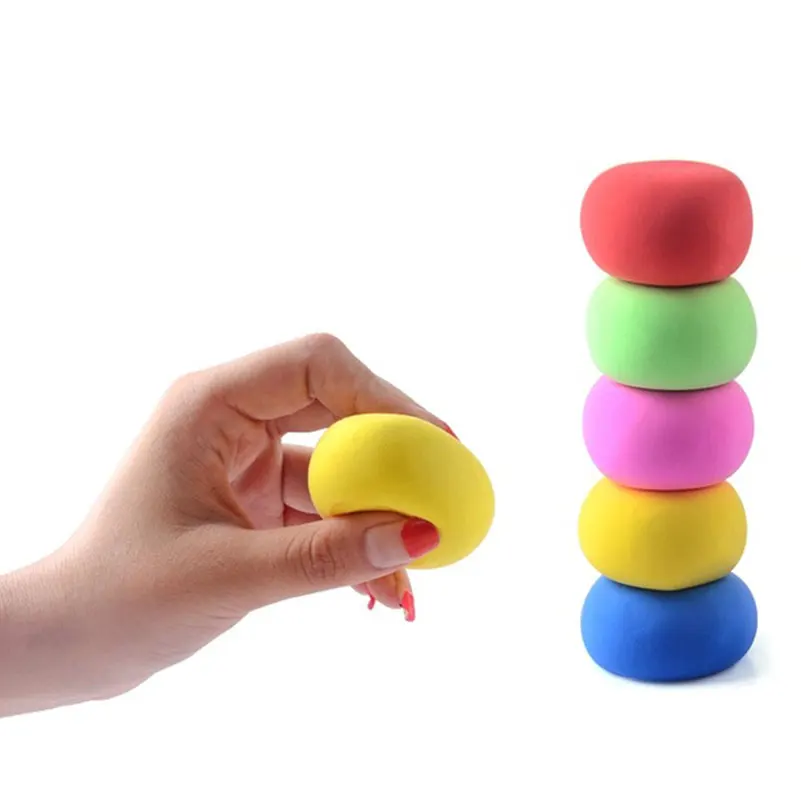 24/12pcs DIY Soft Polymer Clay Slime Fluffy Fimo Polymer Light Clay Slime Plasticine Clay Air Dry Playdough Toys For Kids Gifts