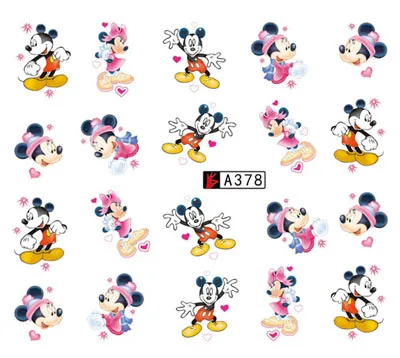 

Stickers for Nails Water Decals Mickey Mouse Minnie Nail Sticker Slider Art designs Decorations Manicure Foil Adhesive Pegatinas