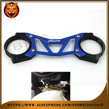 

Motorcycle Accessories Aluminum BAlANCE Foreshock FRONT FORK BRACE For YAMAHA YZFR25 YZFR-25 2014 2016 Free Shipping bracket