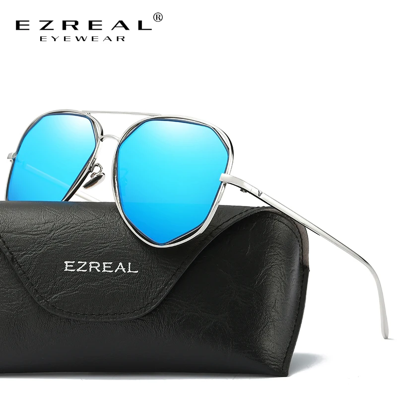 

EZREAL Polarized Sunglasses Women Retro Style Metal Frame Sun Glasses Famous Lady Brand Designer Oculos Feminino 2605