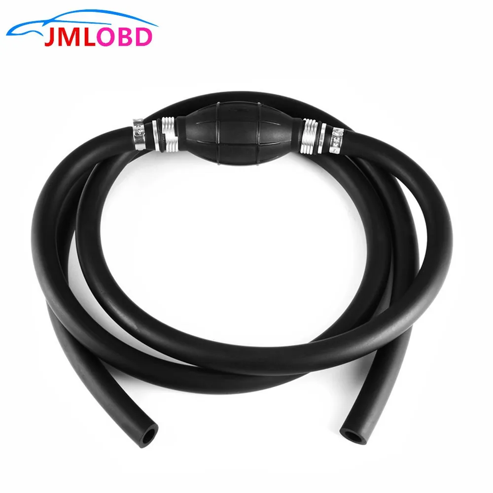

2019 New 190cm Rubber Pump Hand Squeeze Primer Bulb with Pipe Black 8mm for Boat Kart Cargo Marine Fuel Diesel DY172