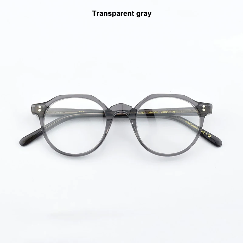 Круглые очки, оправа для женщин,, брендовые ретро модные очки, оправа для мужчин, очки для близорукости, компьютерные оптические оправы для очков - Цвет оправы: OV004