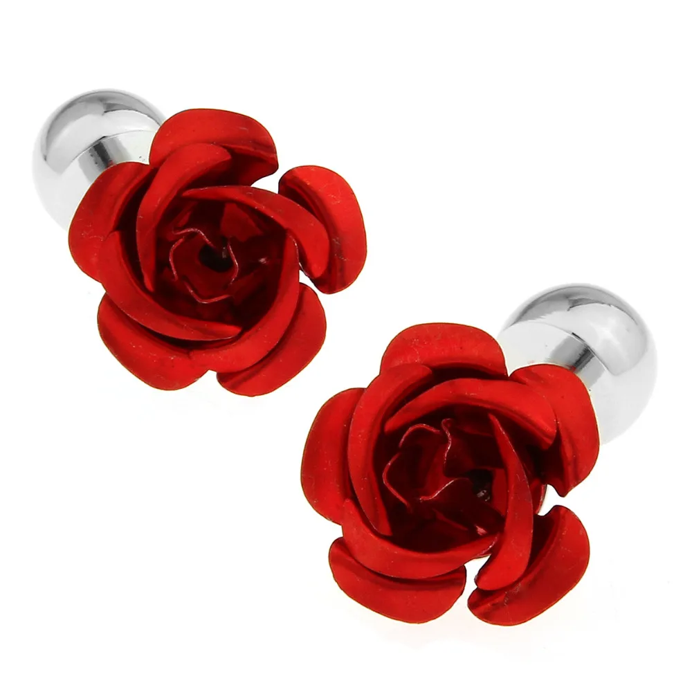 

Mens Wedding Cufflinks Novelty Fancy Rose & Clean Cloth 151249