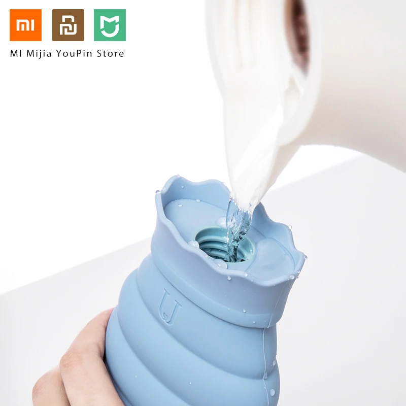 Xiaomi 313/620 мл сумка для горячей воды s силиконовая бутылка микроволнового отопления