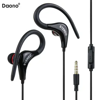 

Original Sport Earphone Super Bass Headphones Sweatproof Running Headset With Mic Ear Hook For All Mobile Phone