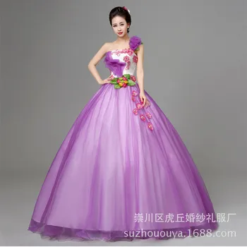 

Customized Size Turquoise One Shoulder Quinceanera Dress With Beads Embroidery Lace-up Closure Teen Ball Gown quinceanera-jurk
