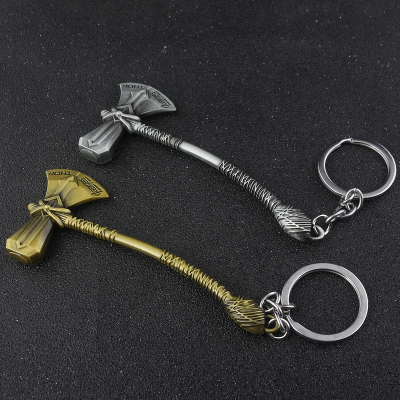 

SC HOT Movie Jewelry The Avengers 3 Infinity War Keychain Marvel Thor Axe Stormbreaker Pendant Souvenir jewelry for movie fans