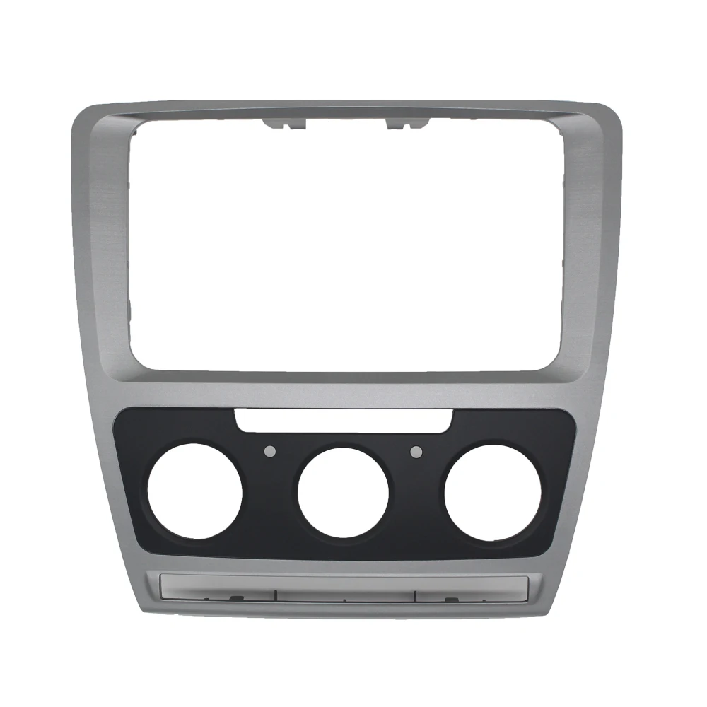 Grey Car Radio Stereo 2 DIN Fascia Panel Refitting Frame Facia Trim