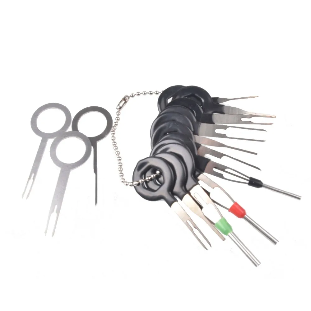 14 шт./лот Авто Удалить Tool Kit Plug печатная плата провода жгут терминал извлечения соединитель обжимной булавки сзади иглы