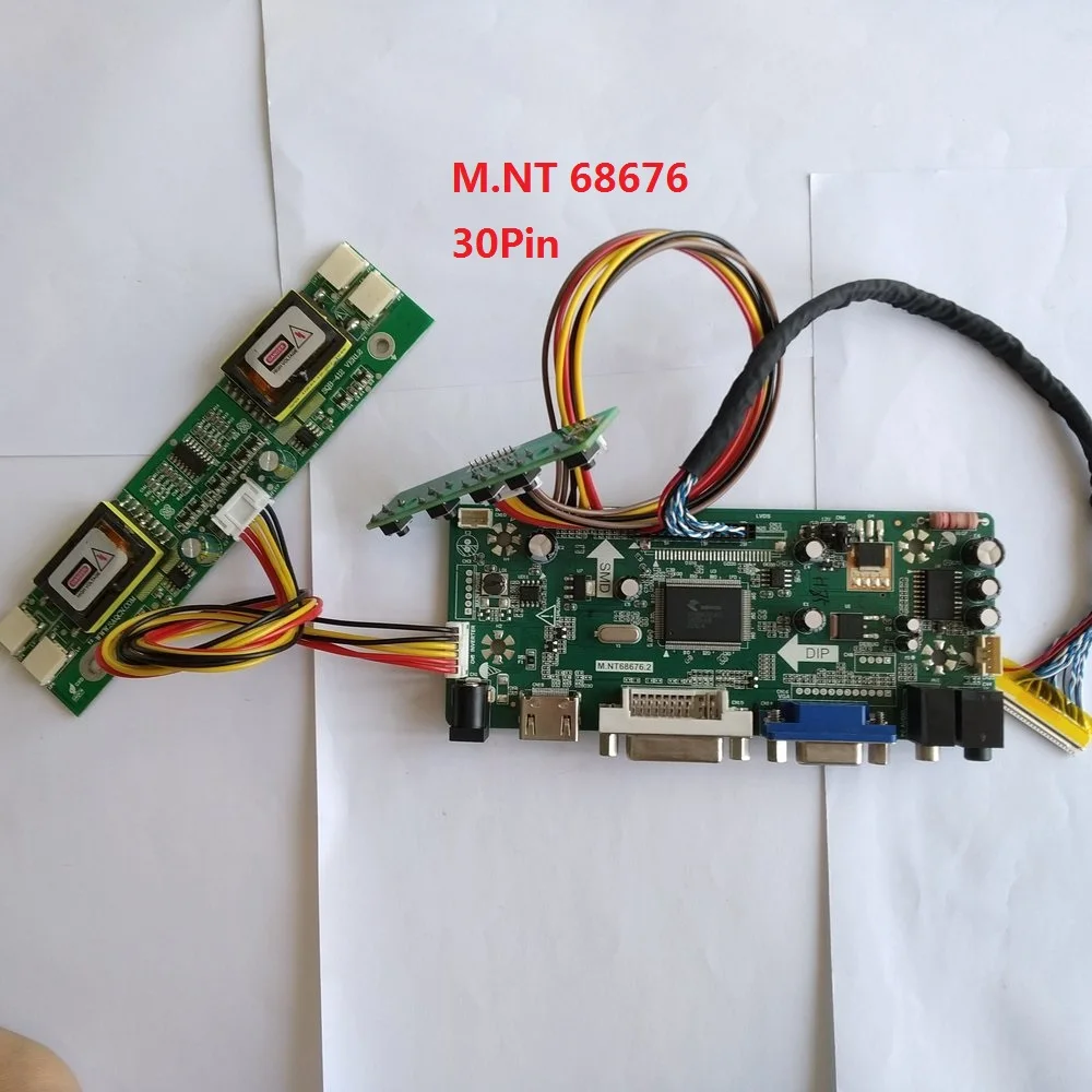 

kit for M216H1-L01 DVI VGA LVDS 4 lamps 1920X1080 Driver HDMI Controller board 30pin Monitor Screen 21.6" DIY M.NT68676
