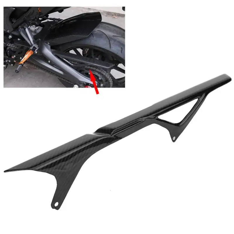 

Carbon Fiber Motorcycle Rear Chain Mud Guard Cover Protector for Yamaha MT-09 FZ-09 2014 2015 2016 2017 Motor Accessories