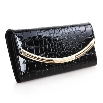 

Famous brand design crocodile pattern women wallet Genuine Leather women clutch wallets Alligator wallet Female Diamond cover