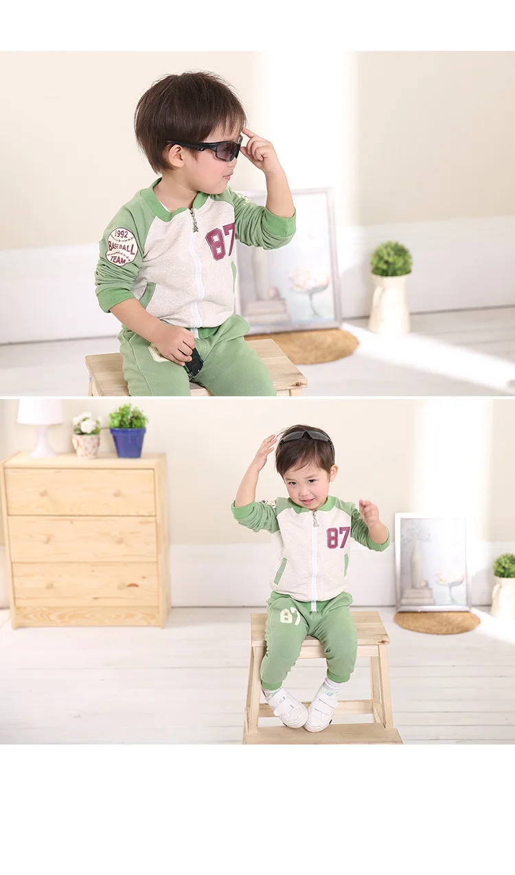 Anlencool/ Active baby Комплект для мальчиков предложение Лидер продаж пальто молния полный Весна детский спортивный костюм модели 87 детская одежда
