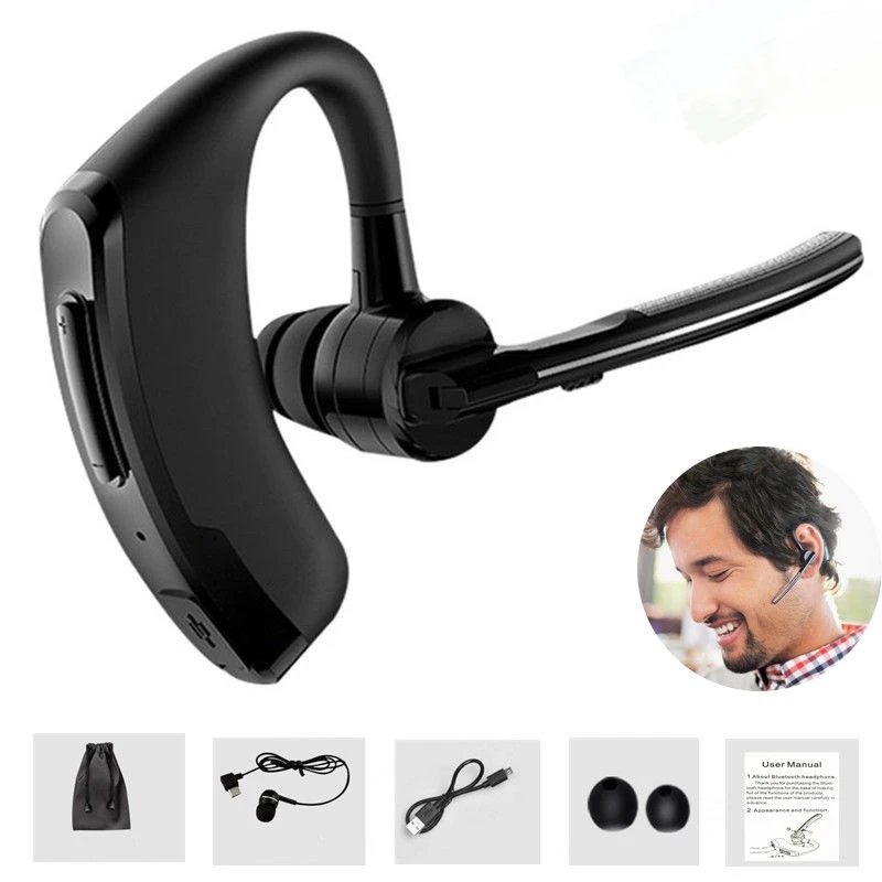 Wireless Bluetooth 4.0 Hands Free Car Set Headset Music Headphone Voice Earpiecein Bluetooth