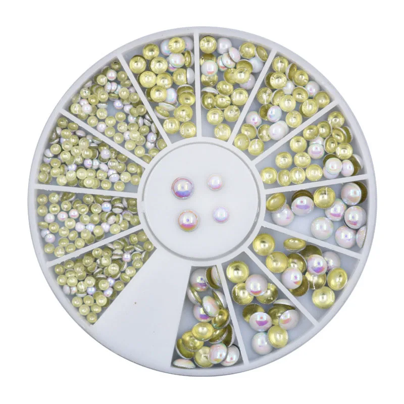 

Electroplated Rhinestone Turntable Craft Decoration FlatBack Cabochon Embellishments For Scrapbooking Accessories Nail Art DIY