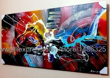 

Large Abstract Oil Painting On Canvas 100% Hand Painted Canvas Art Beautiful Scenery Painting For Bedrooms