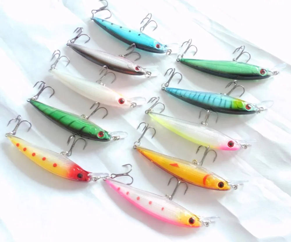Retail 10pc/set Deep Sea Fishing Lures 10cm 13.5g Grass Carp Bait